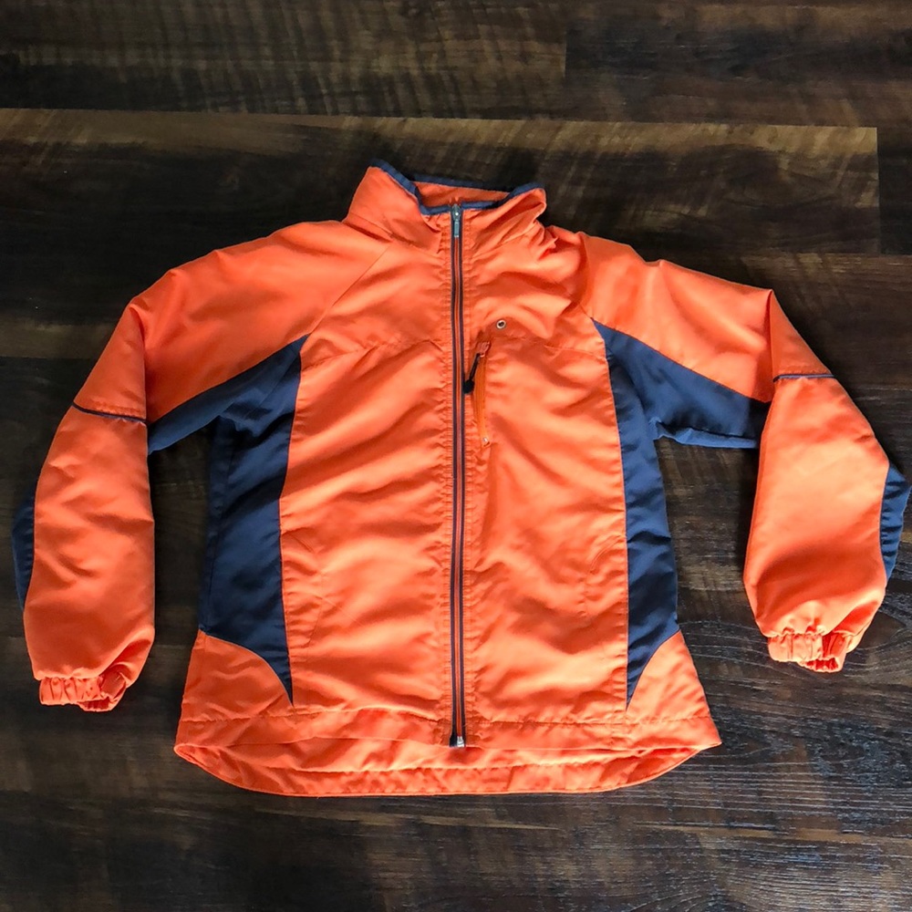 Danskin orange windbreaker